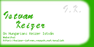 istvan keizer business card